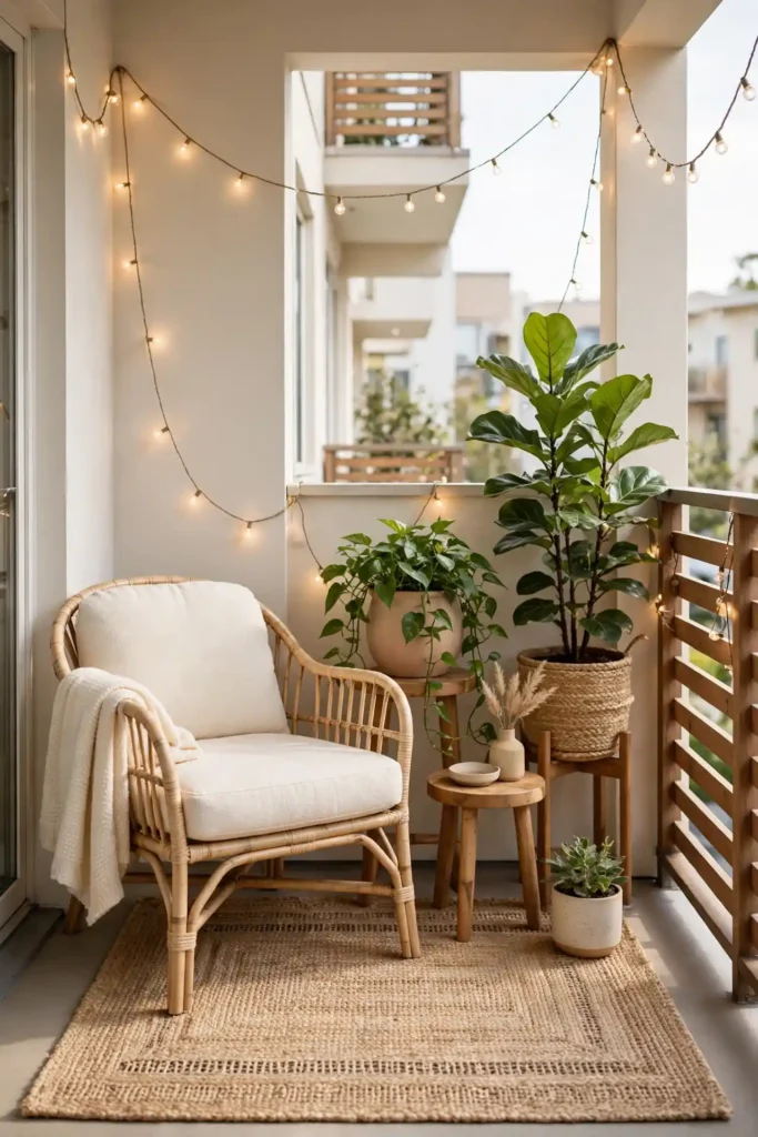 Cozy small balcony makeover ideas for apartments