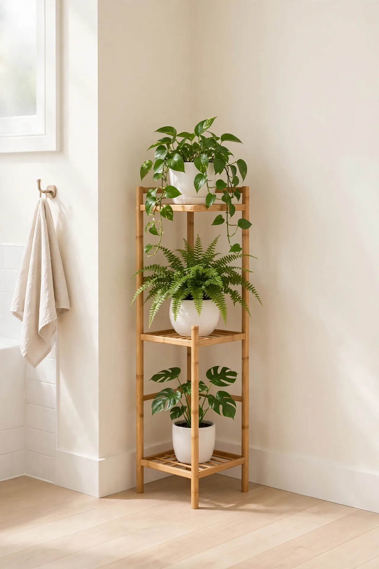 Bamboo Plant Stand