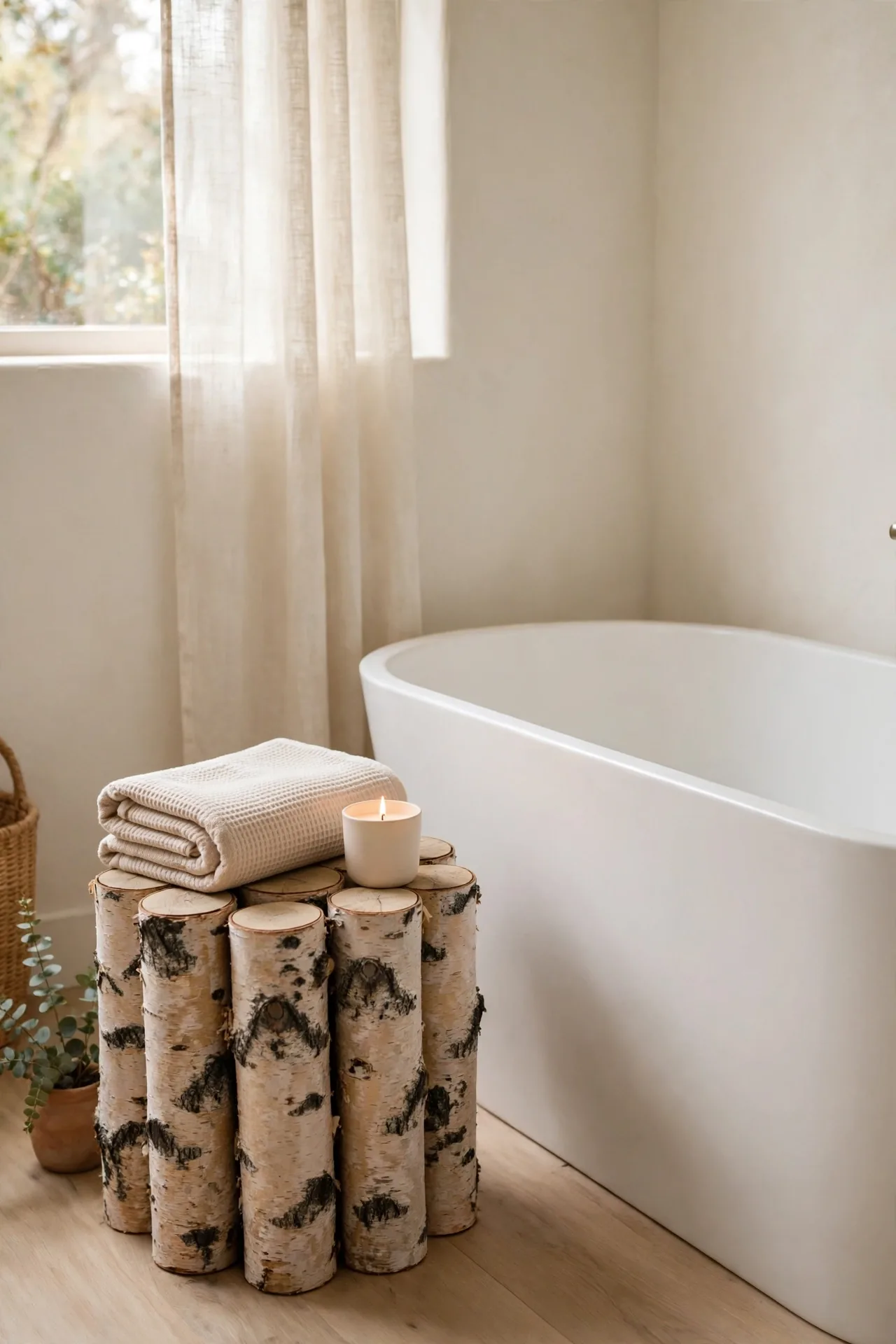 Birch Log Accents