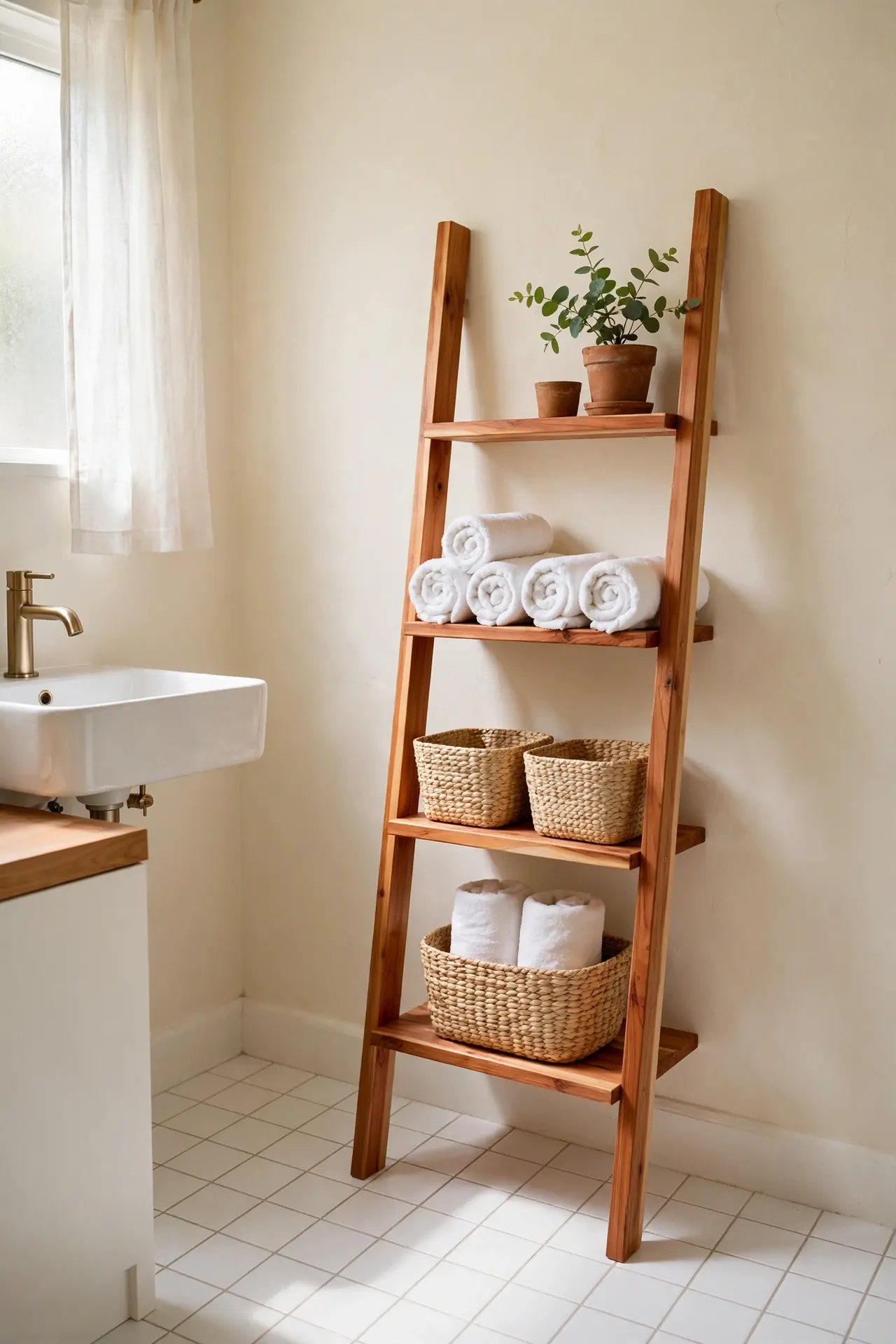 Cedar Storage Ladder