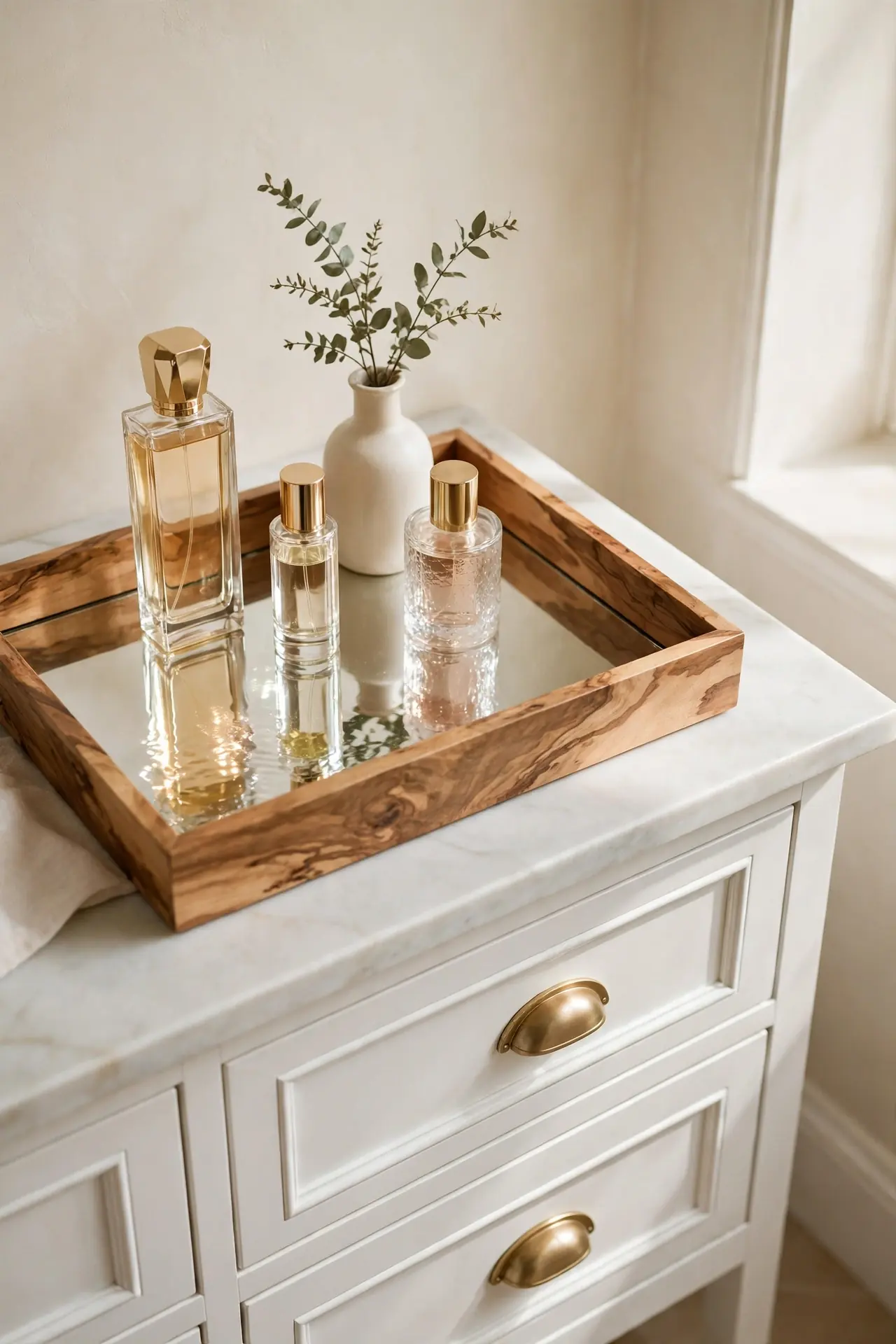 Mango Wood Mirror Tray