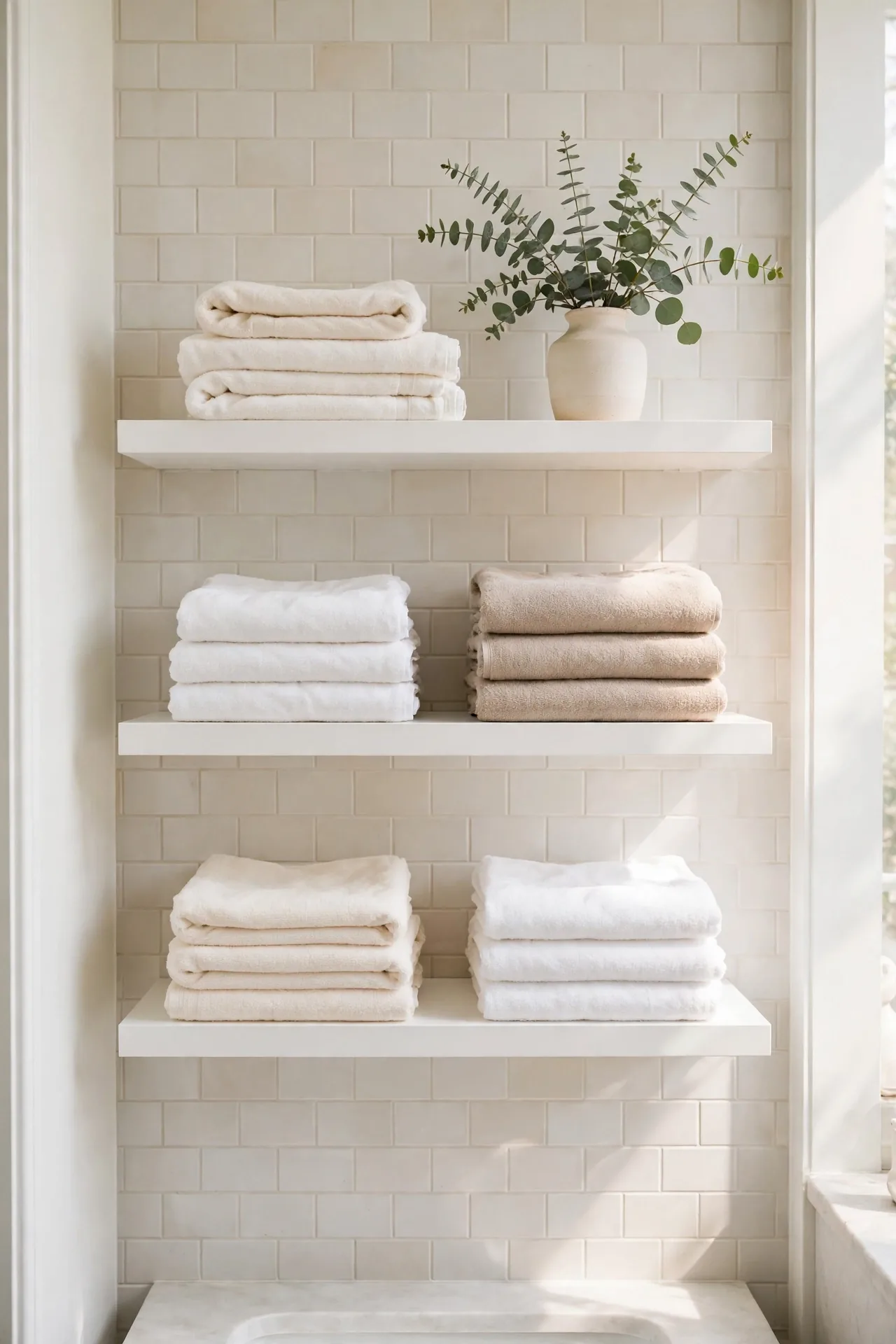 Folded Towel Stacks