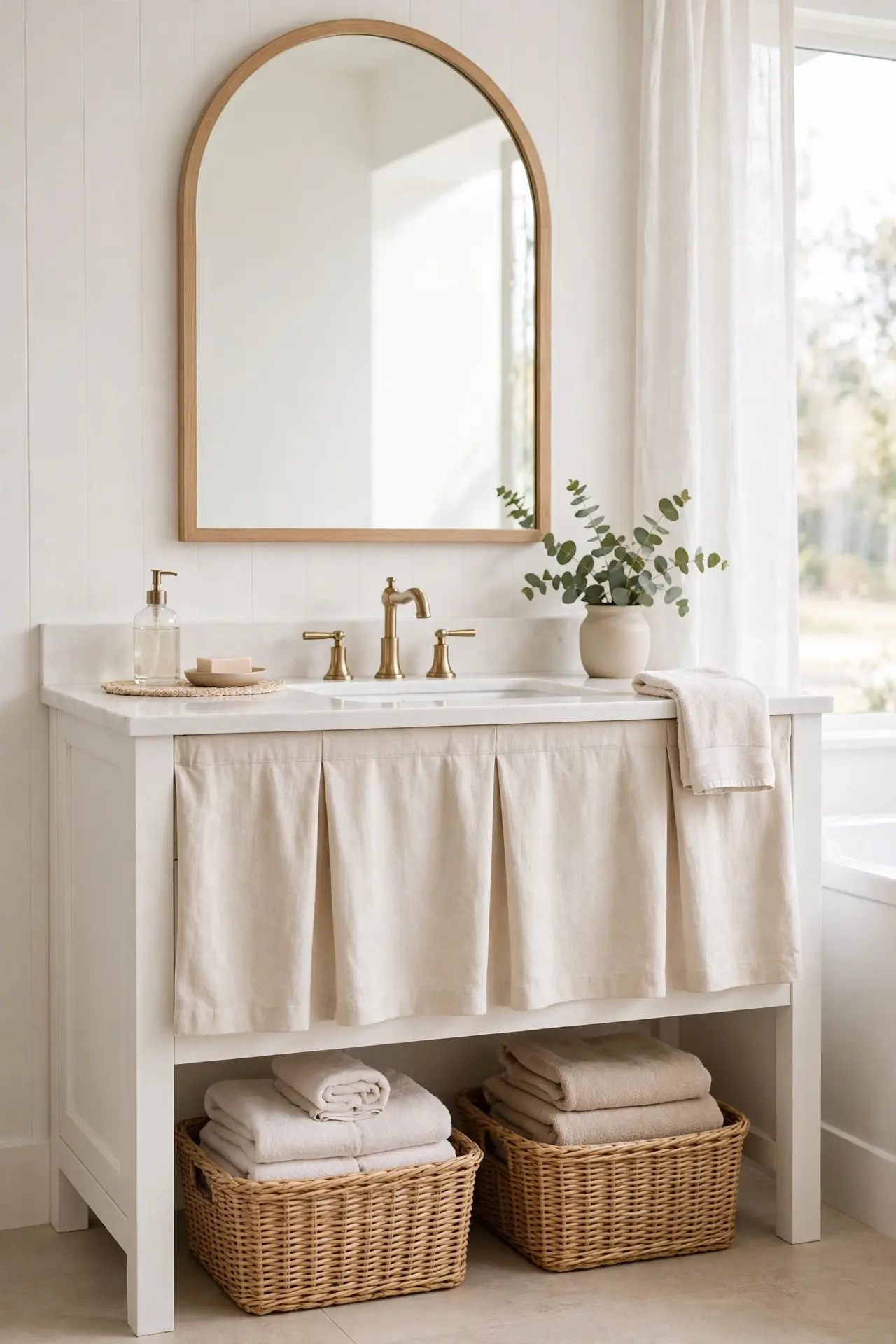Vanity Skirt Storage