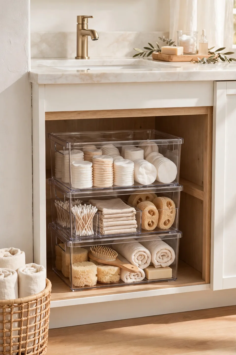 Stackable Clear Bins