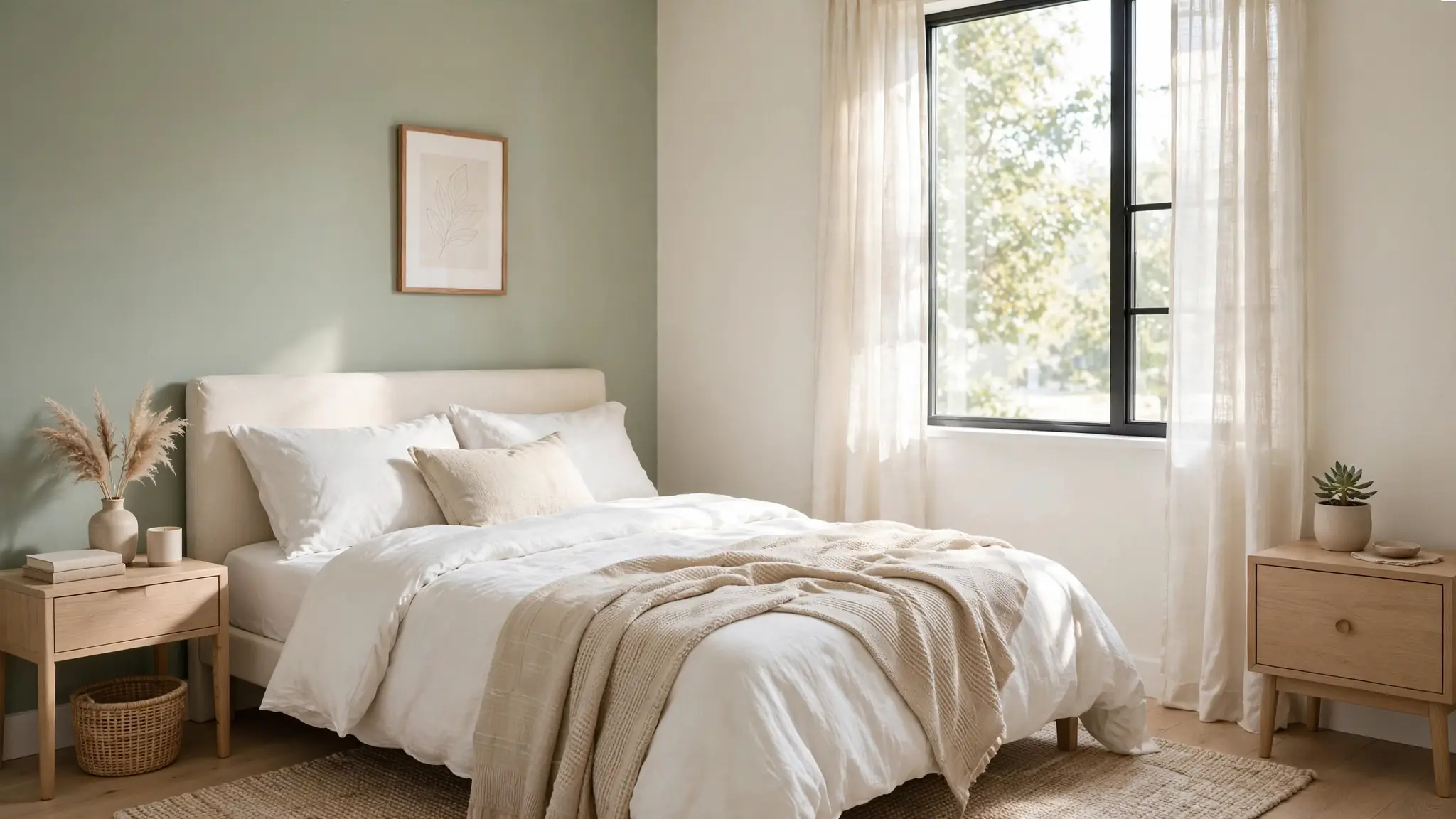 small bedroom calming color palettes