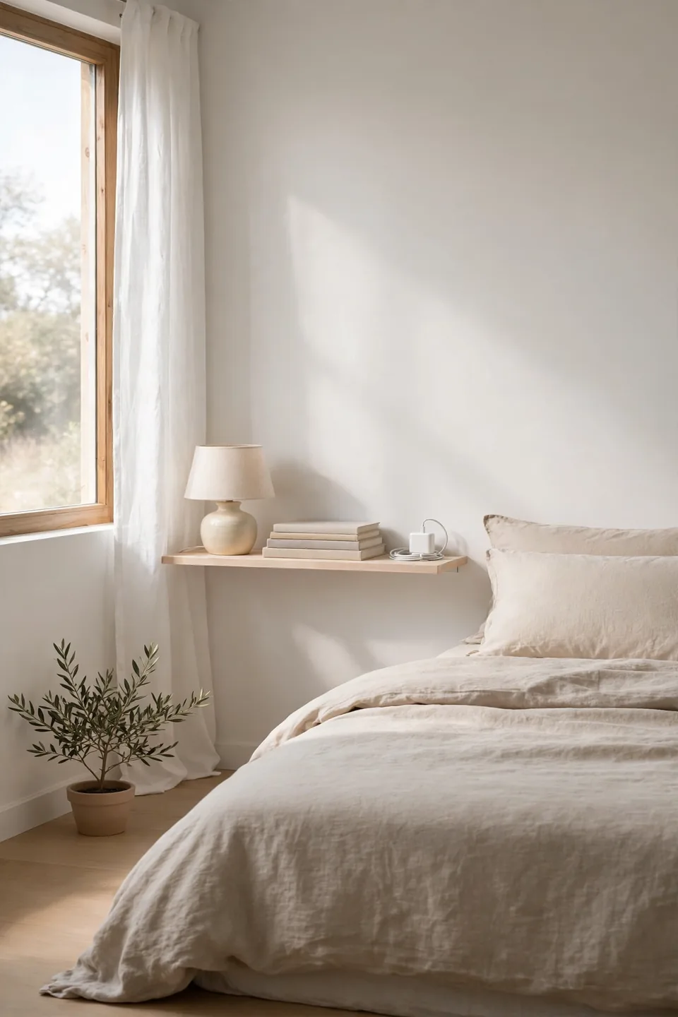 Floating Nightstand Shelves