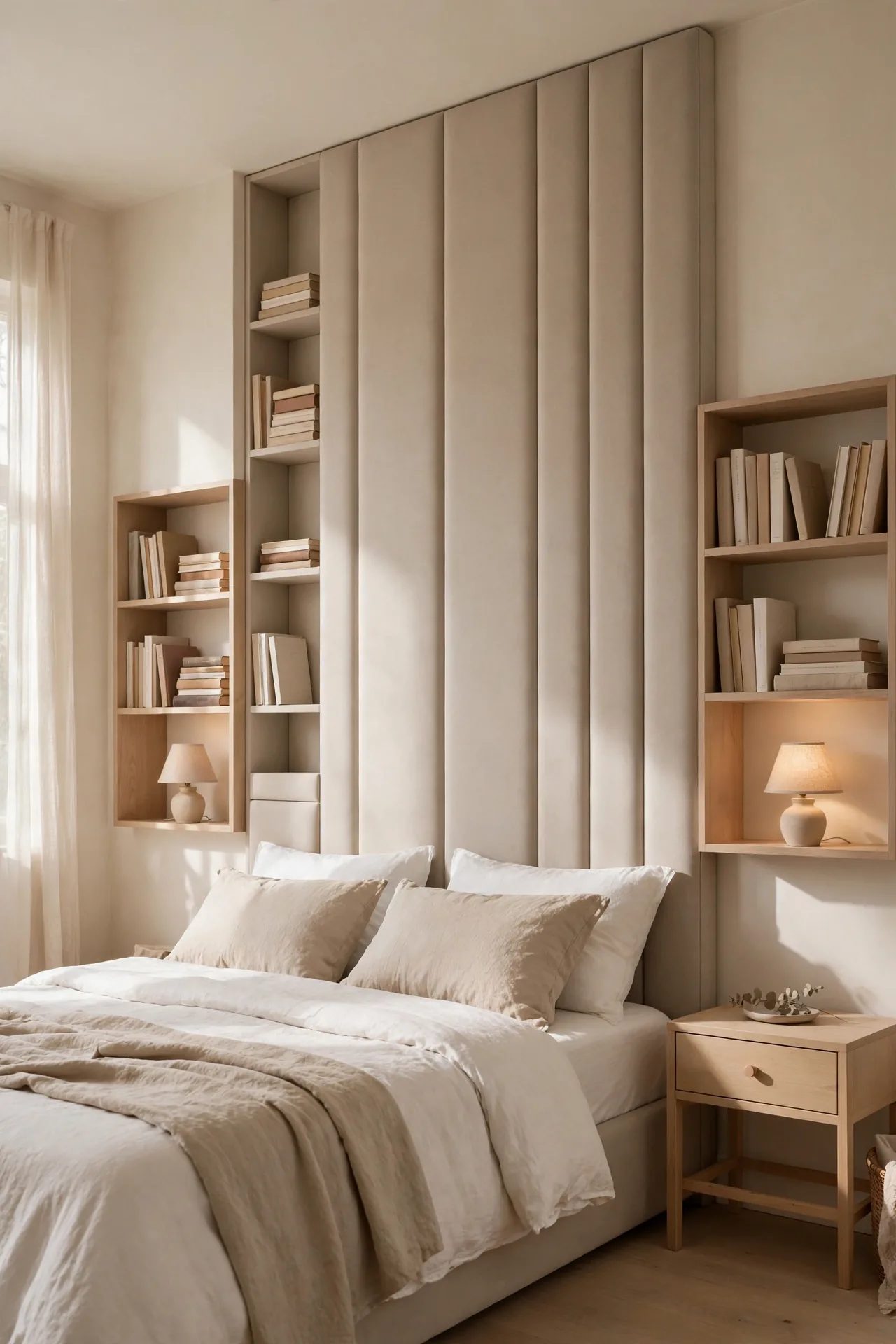 Headboard Storage Wall