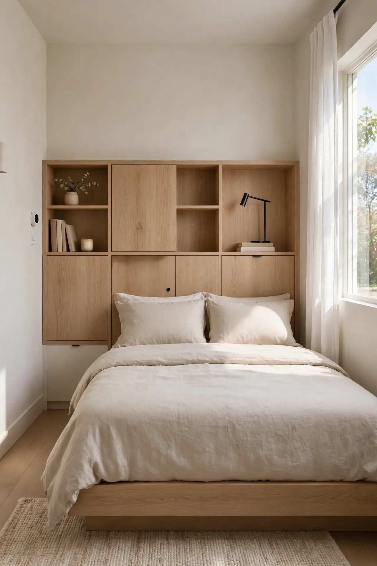 Hidden Storage Headboard