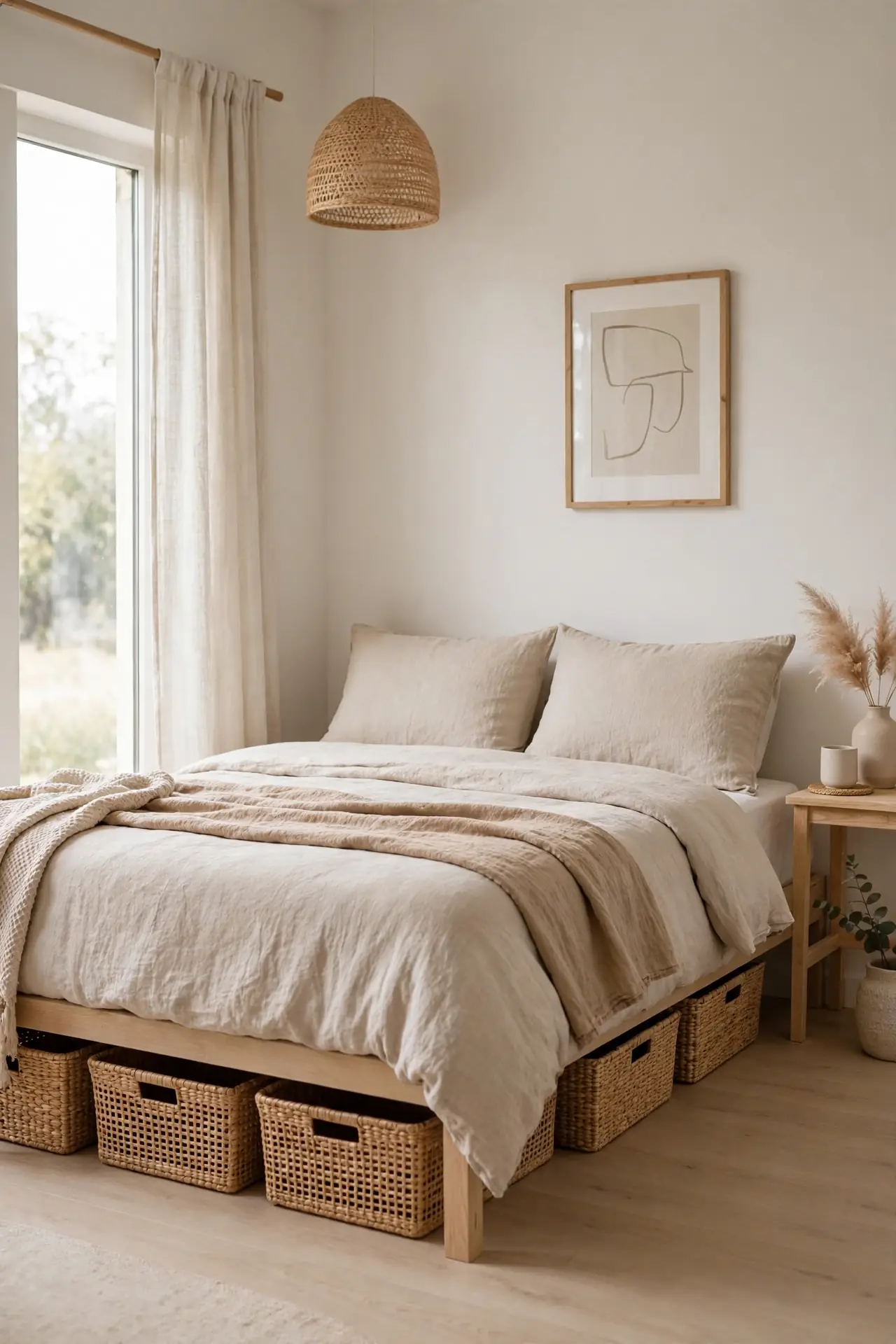 Under-Bed Basket Storage