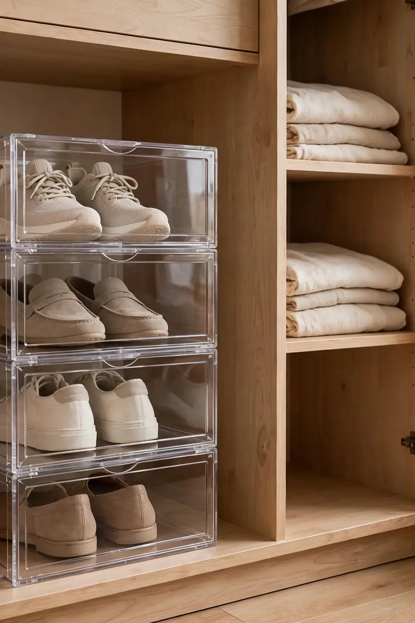 Clear Shoe Boxes