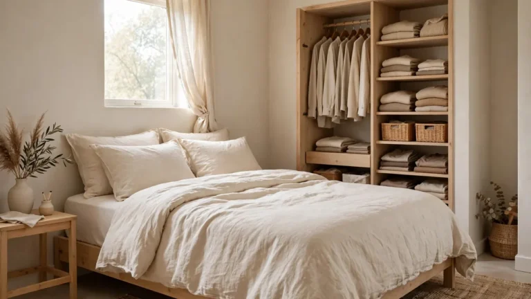 small bedroom wardrobe organization ideas