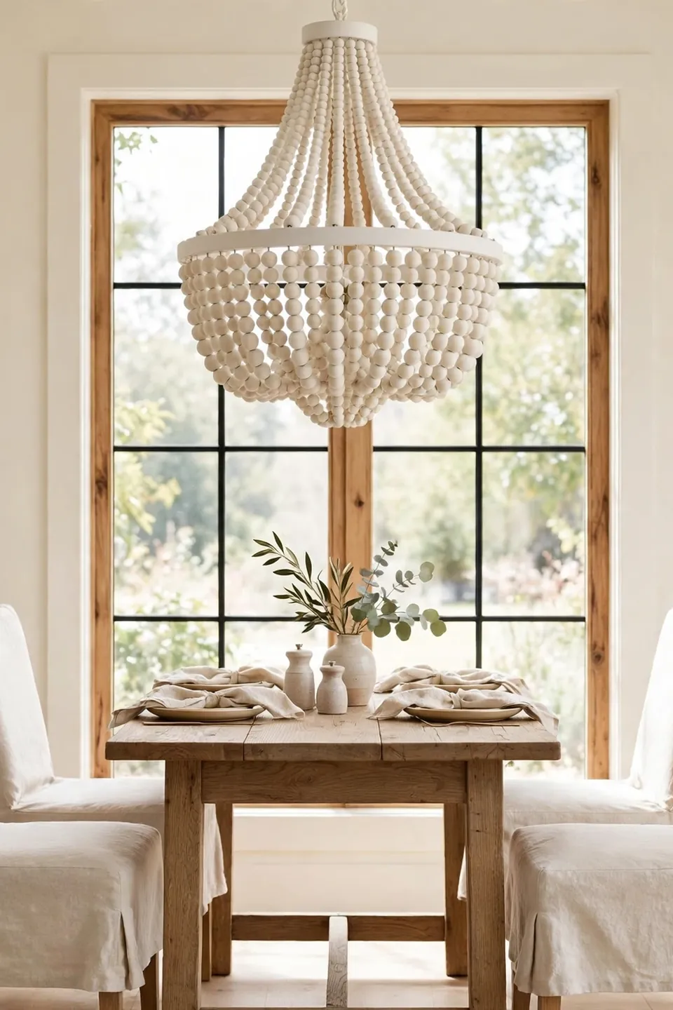 Farmhouse Beaded Chandelier