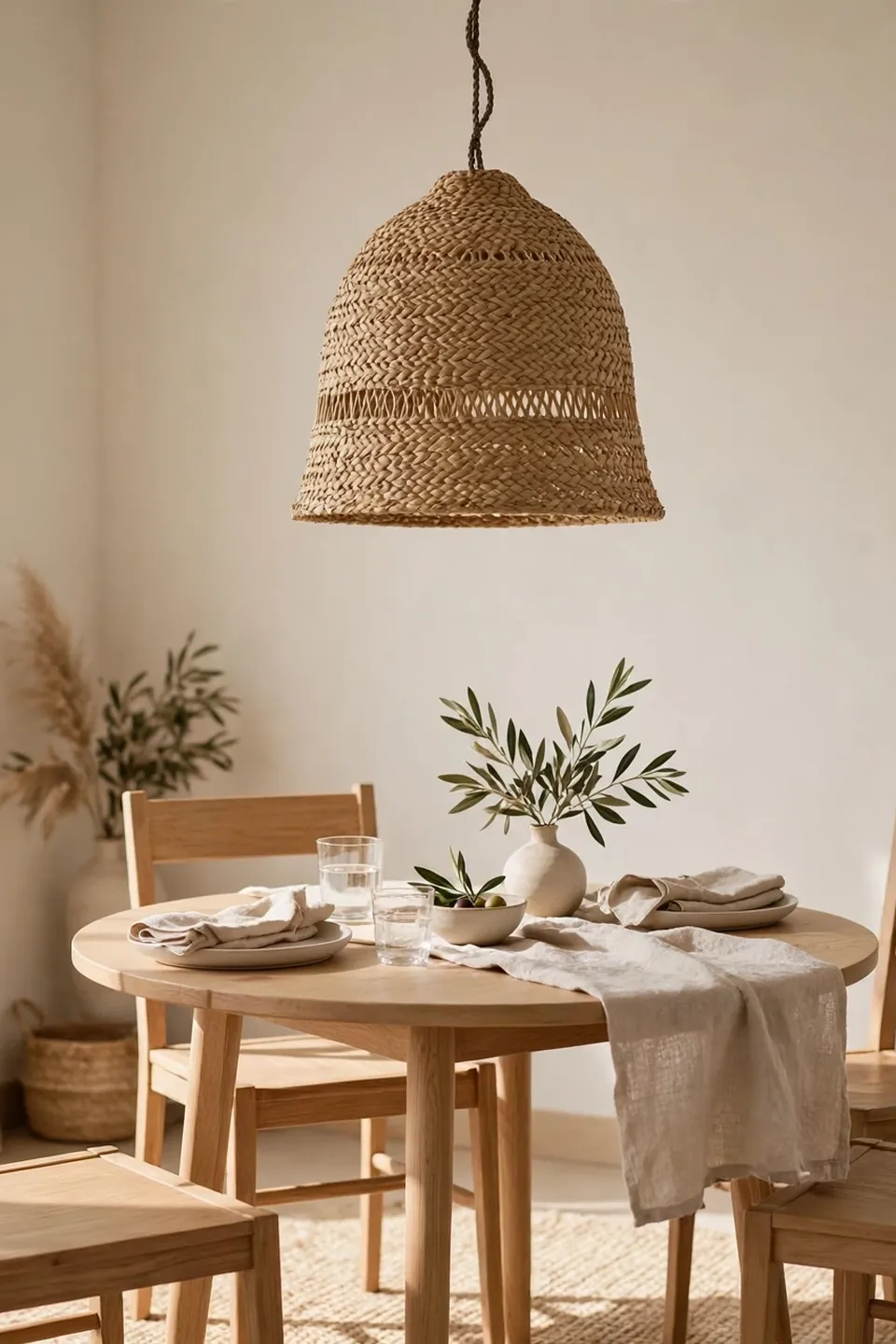 Woven Seagrass Pendant
