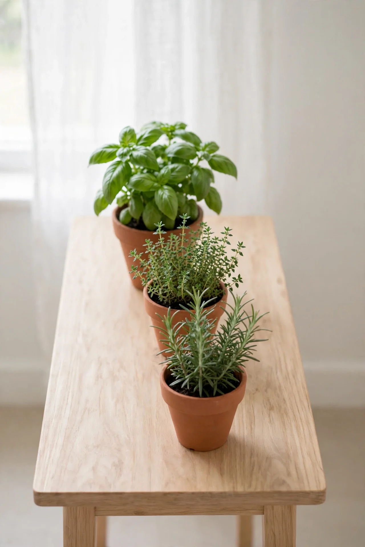 Herbs for small dining room table centerpiece ideas
