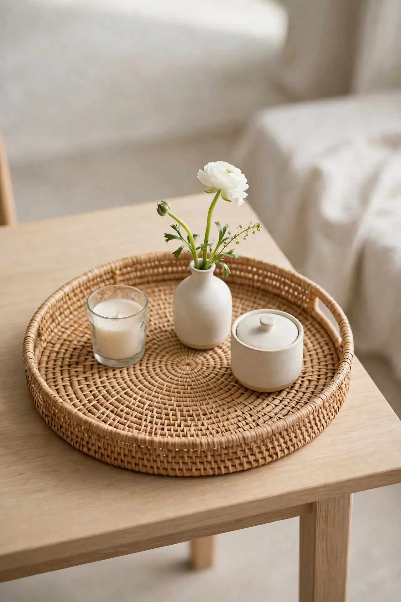 Woven Rattan Tray