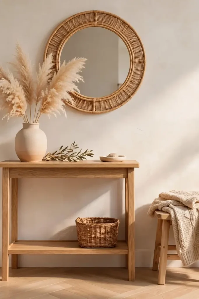 Charming small entryway decor