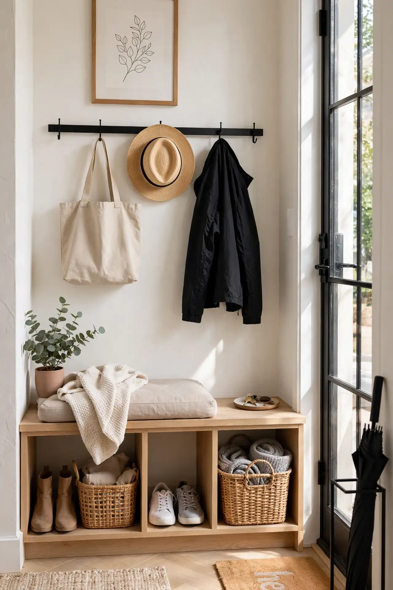 Entryway Bench Cubbies