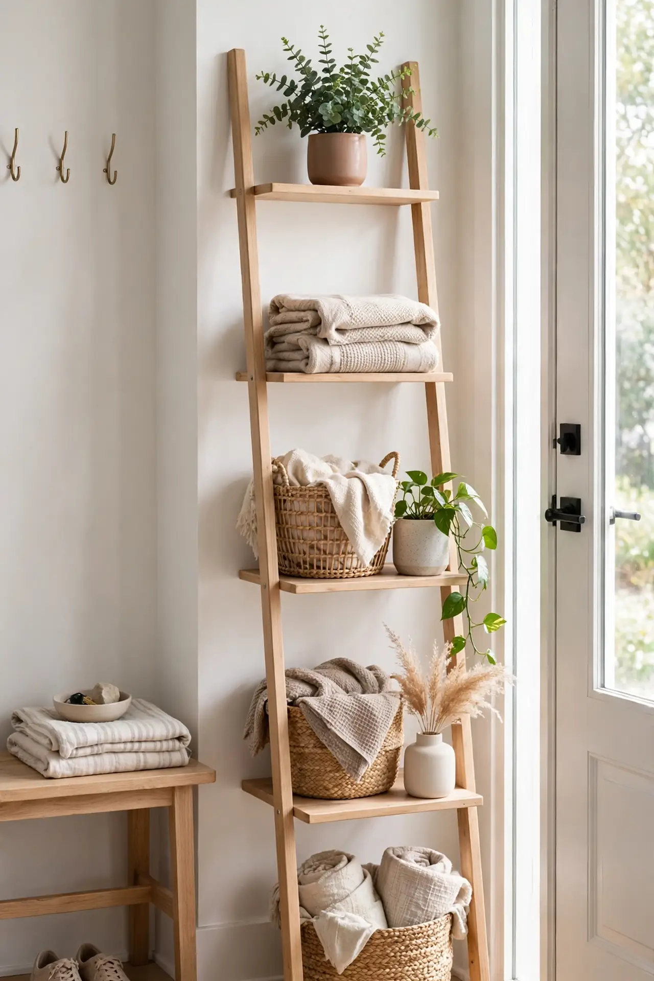 Ladder Shelf Lean
