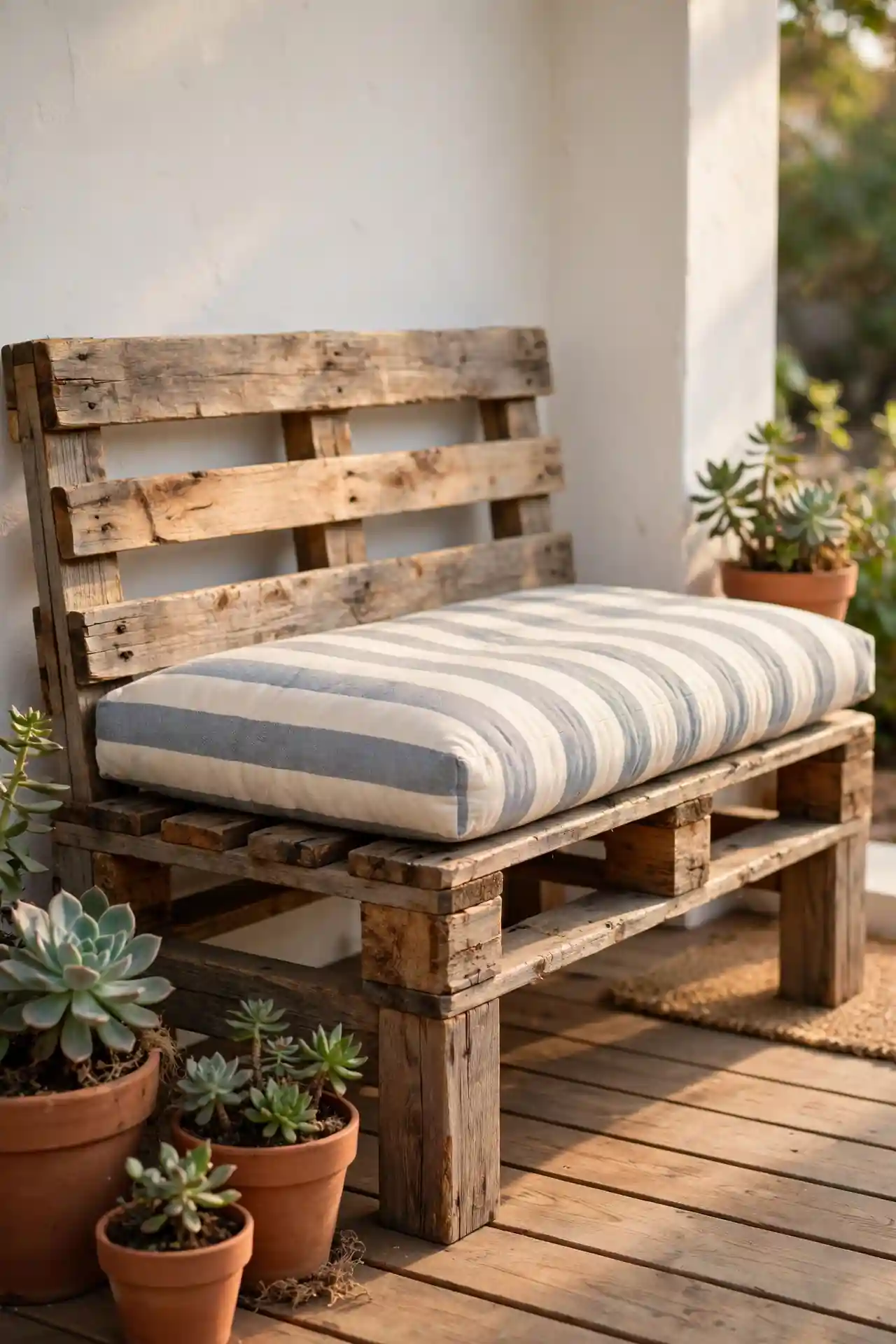 Rustic Pallet Bench