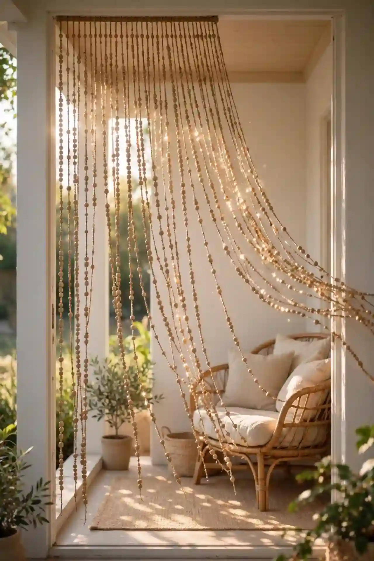 Beaded Curtain Screen
