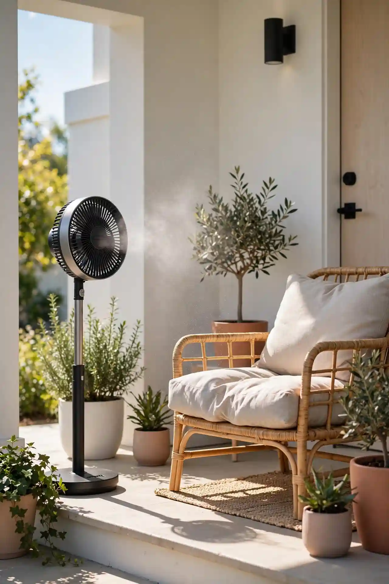 Misting Fan Setup