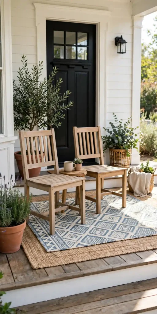 Layered Rug Seating