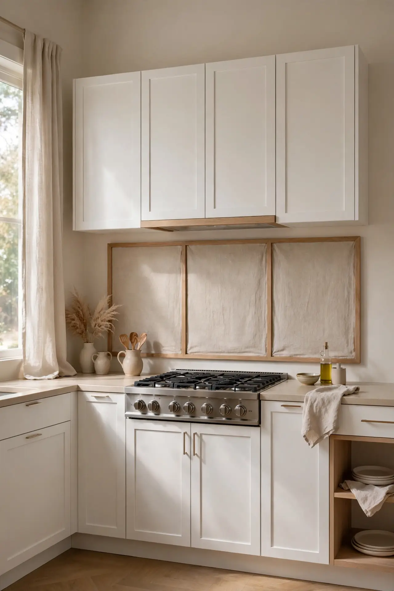Fabric Backsplash Panels