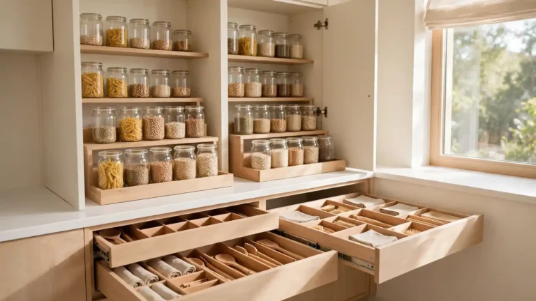 small kitchen cabinet organization ideas