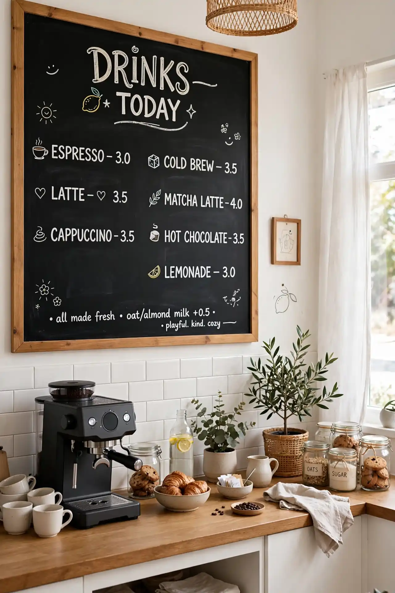 Chalkboard Menu Wall