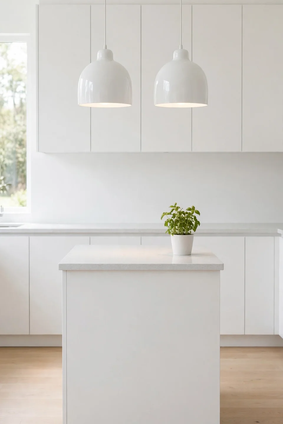 White Ceramic Shades