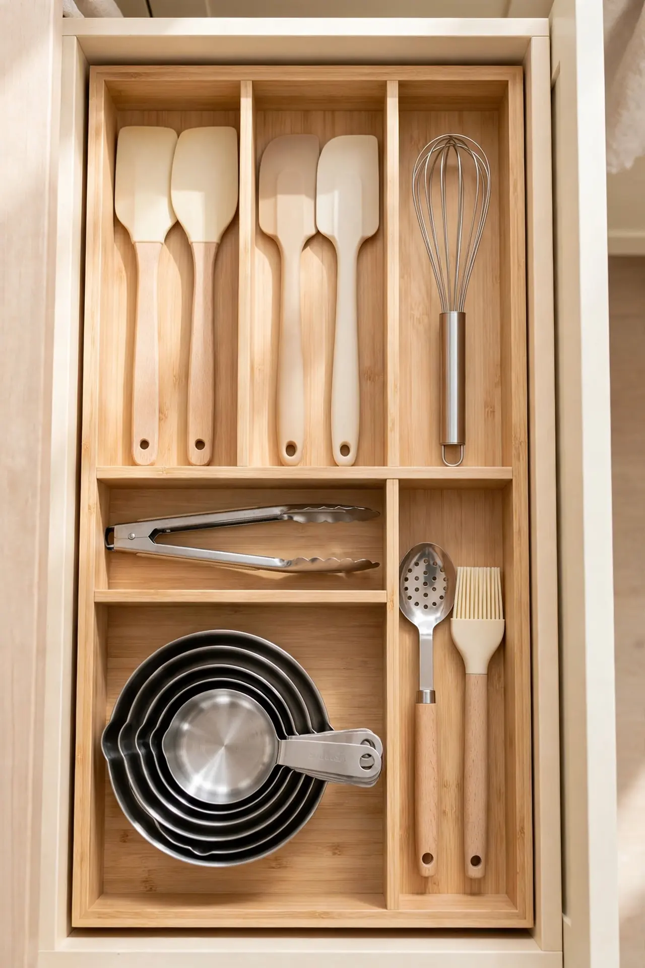Drawer Dividers for small kitchen storage ideas without remodeling