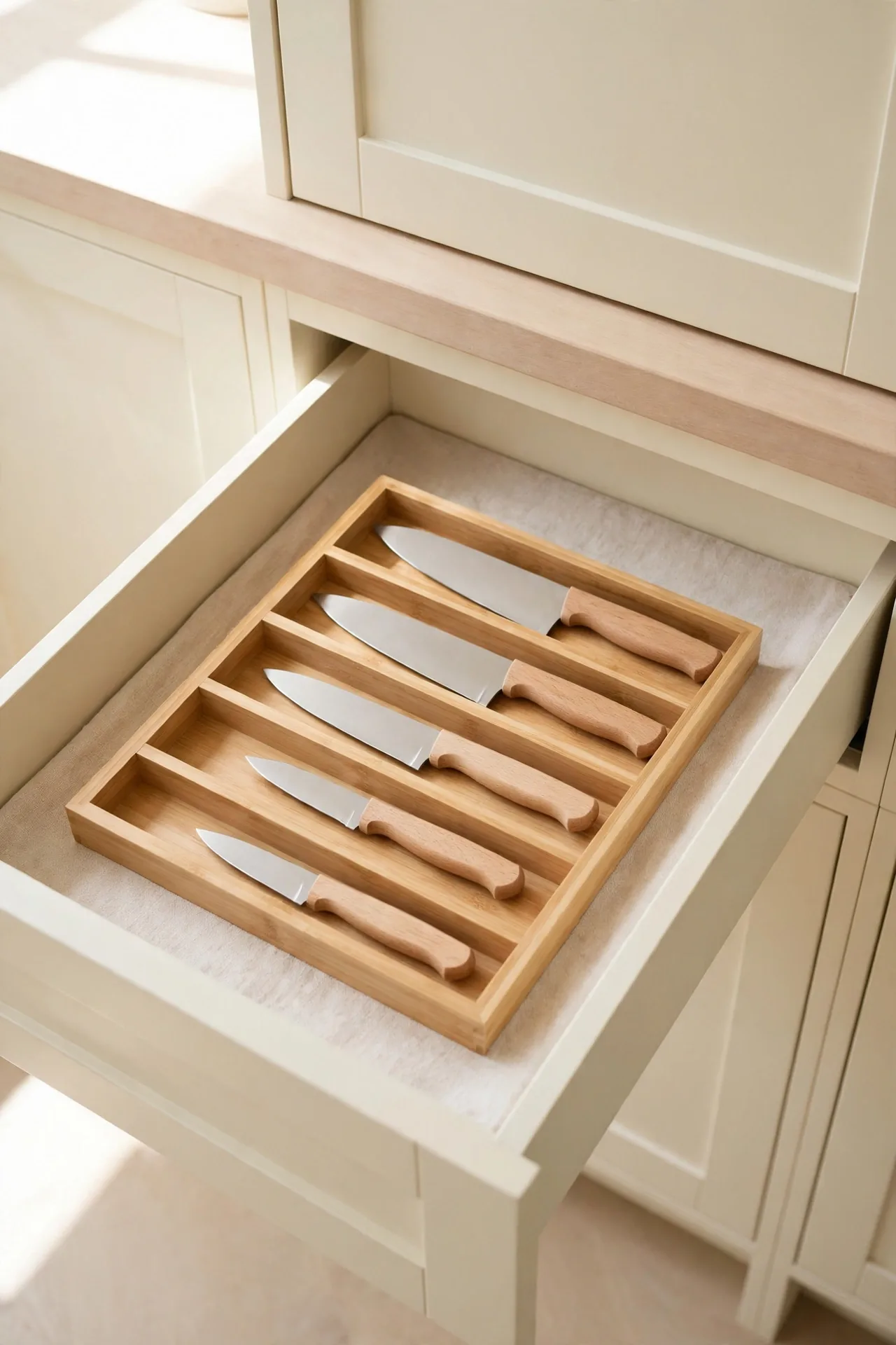 In-Drawer Knife Dock