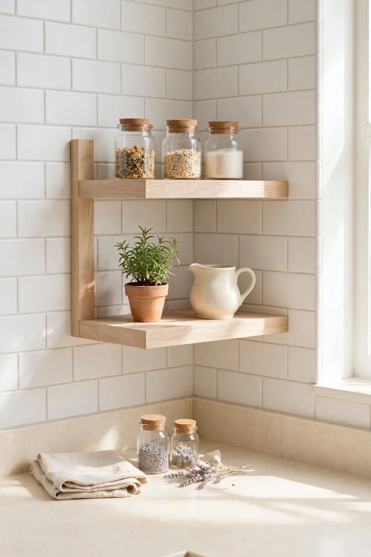 Tiered Corner Shelf