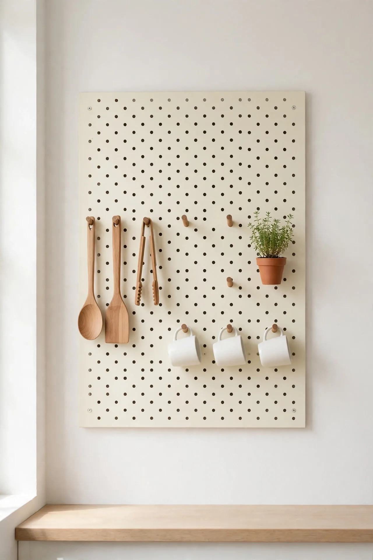 Pegboard Organizer Wall