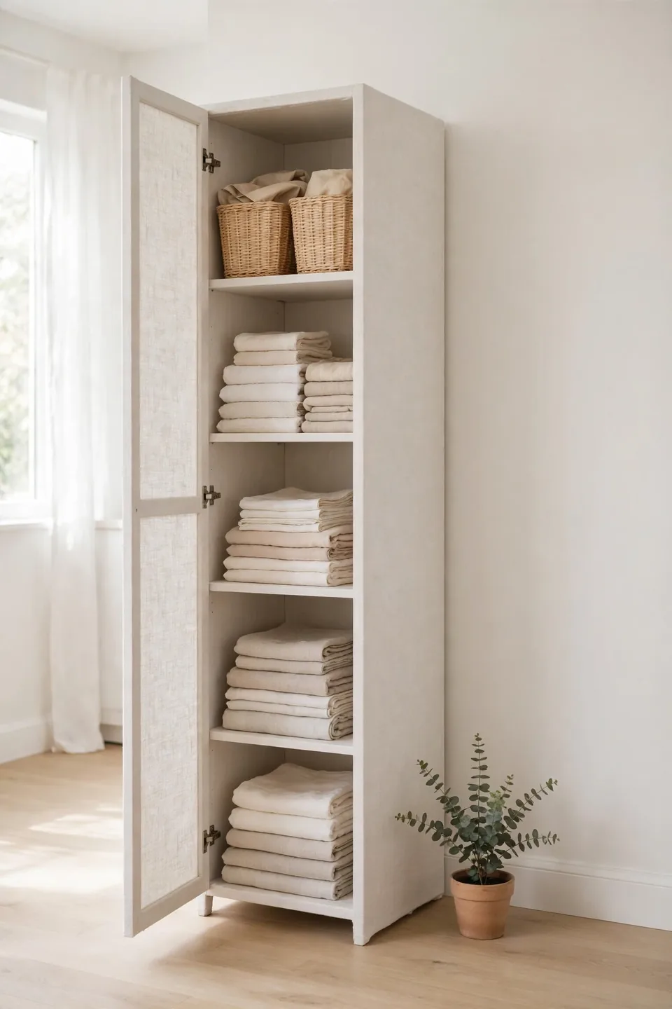 Stacked Linen Closets