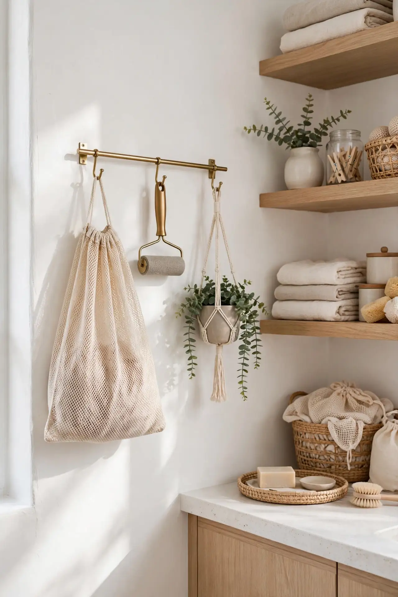 Brass Rail Peg Hooks