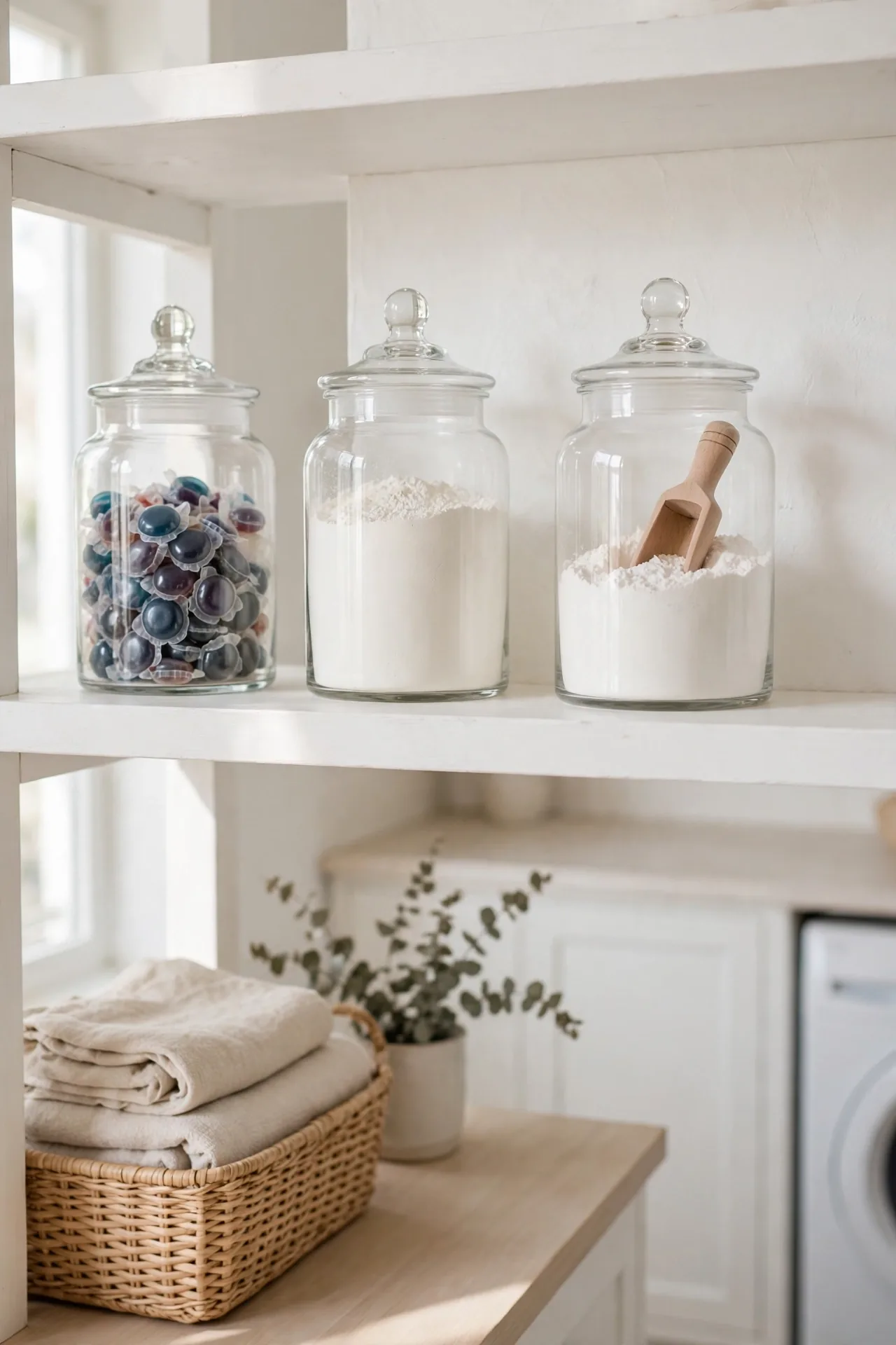Glass Jar Detergent Display