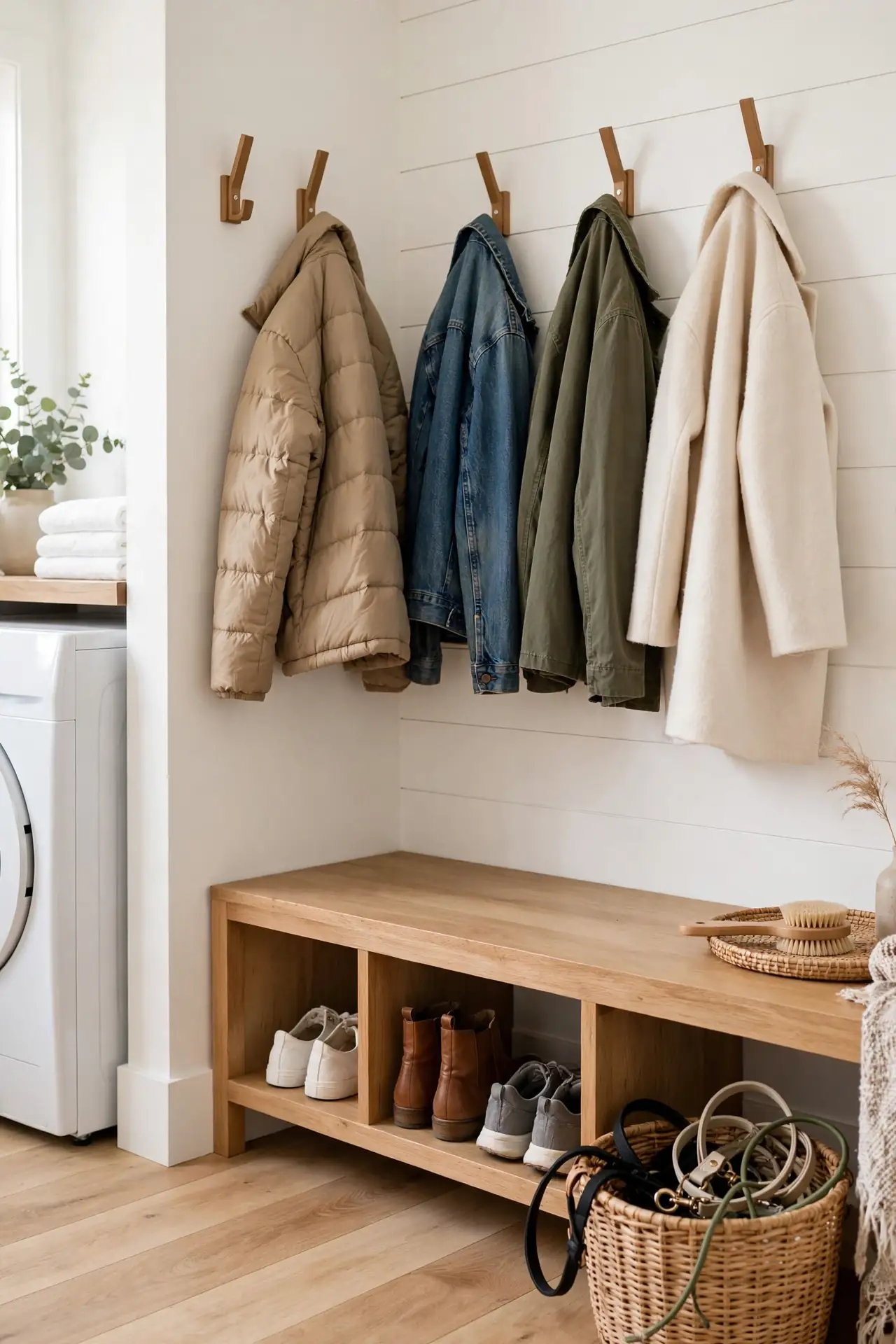 Mini Mudroom Corner