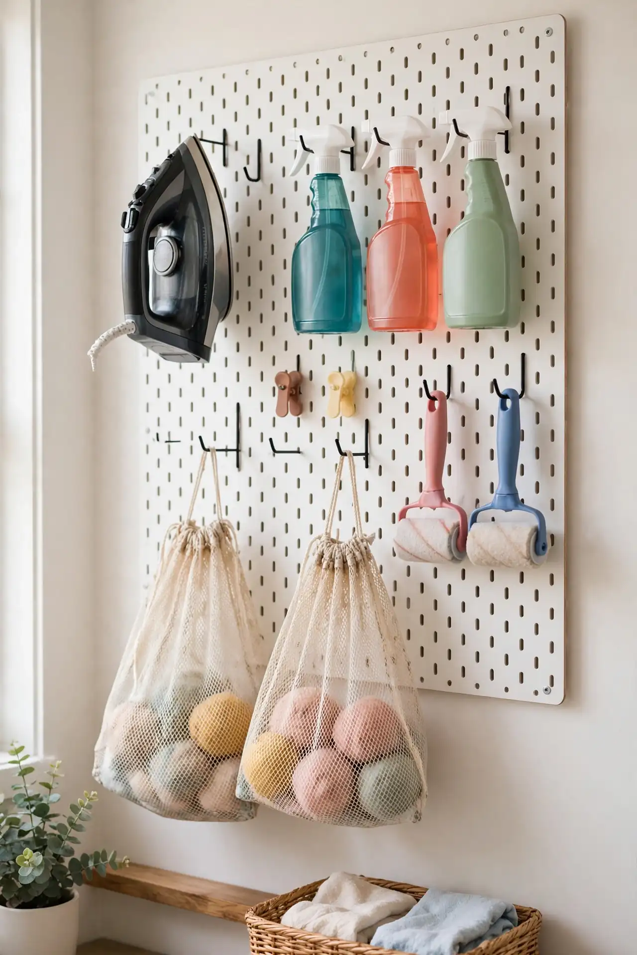 Pegboard Organization Wall