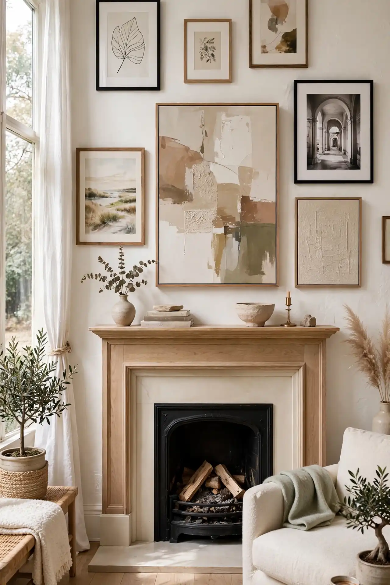 Art Above Mantel