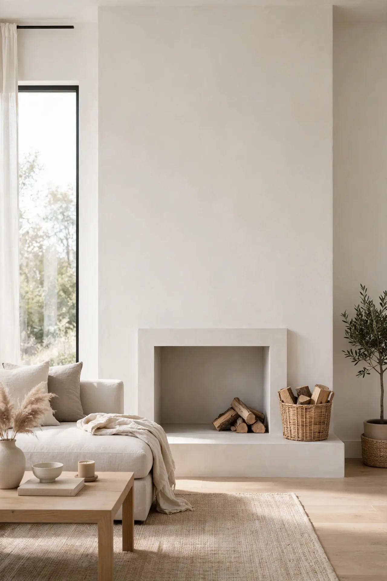 Minimalist Hearth Styling