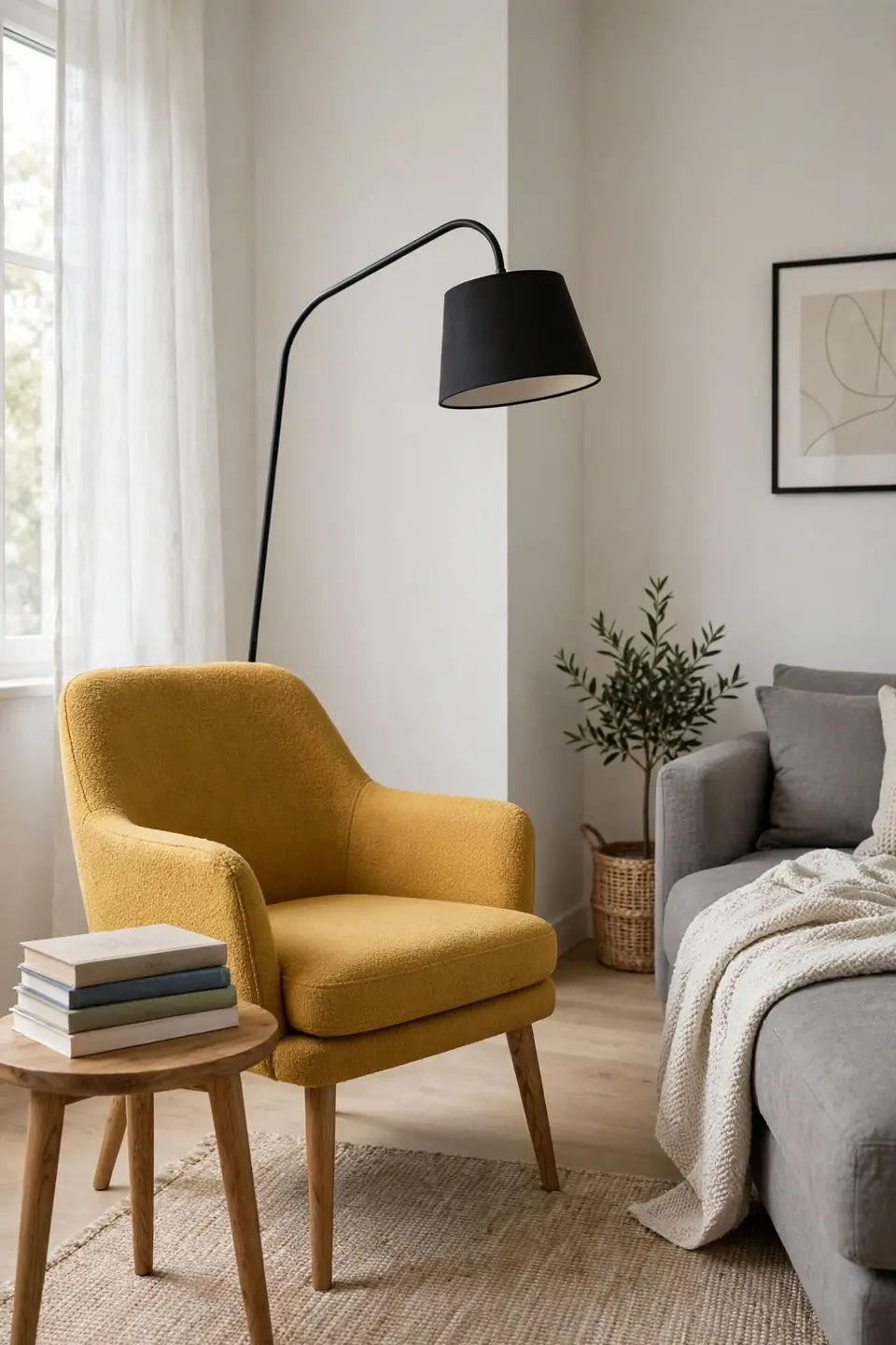 Angled Accent Chair