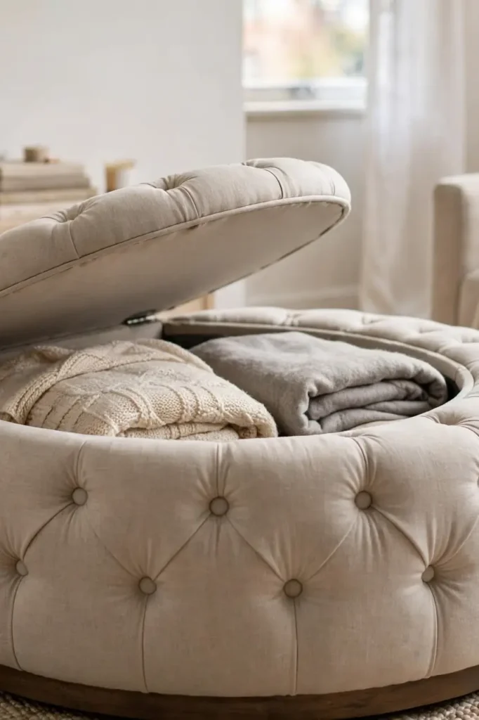 Hidden Storage Ottomans