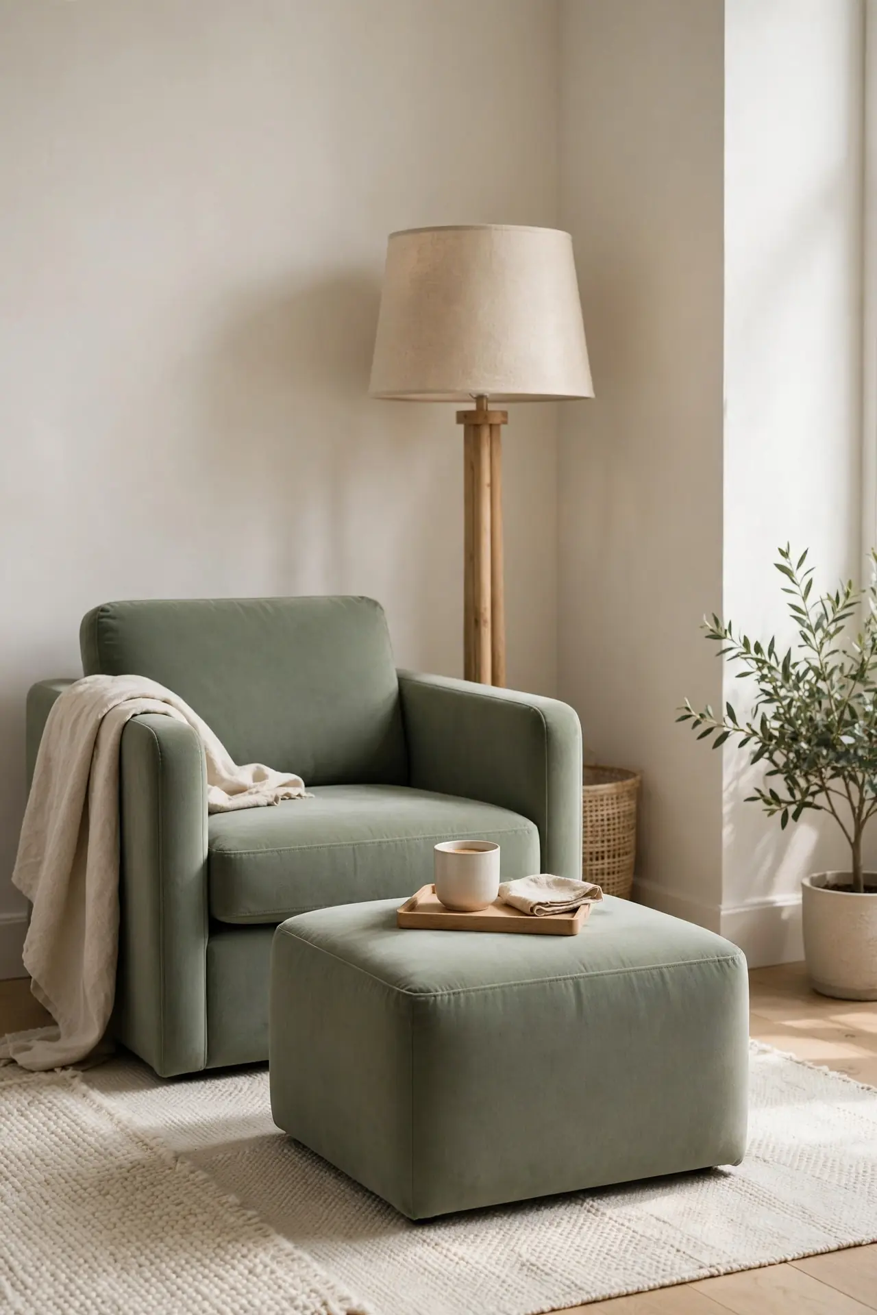 Chair and Ottoman Pair