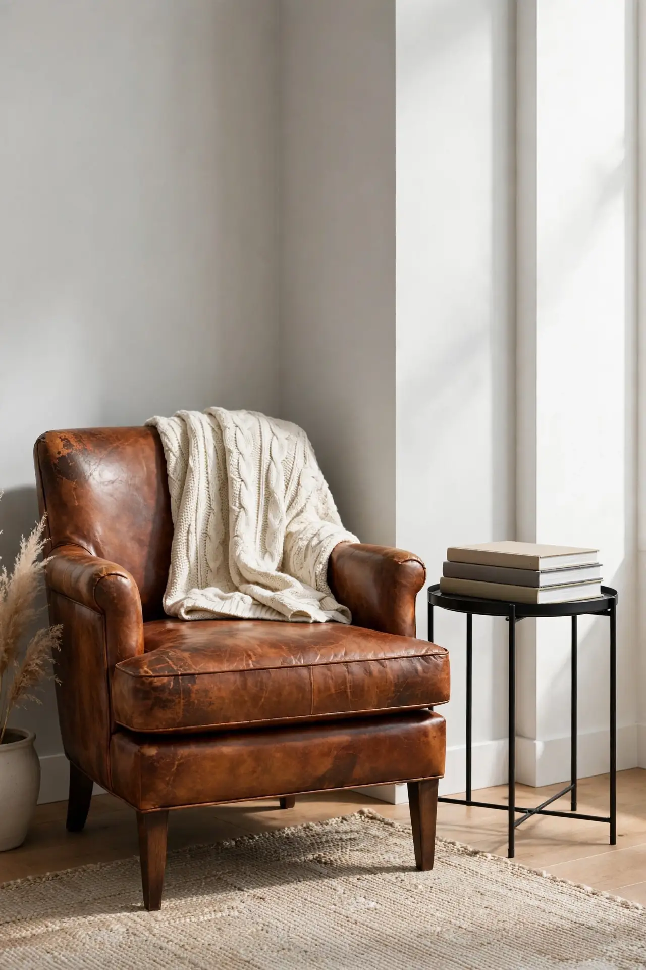 Leather Accent Chair