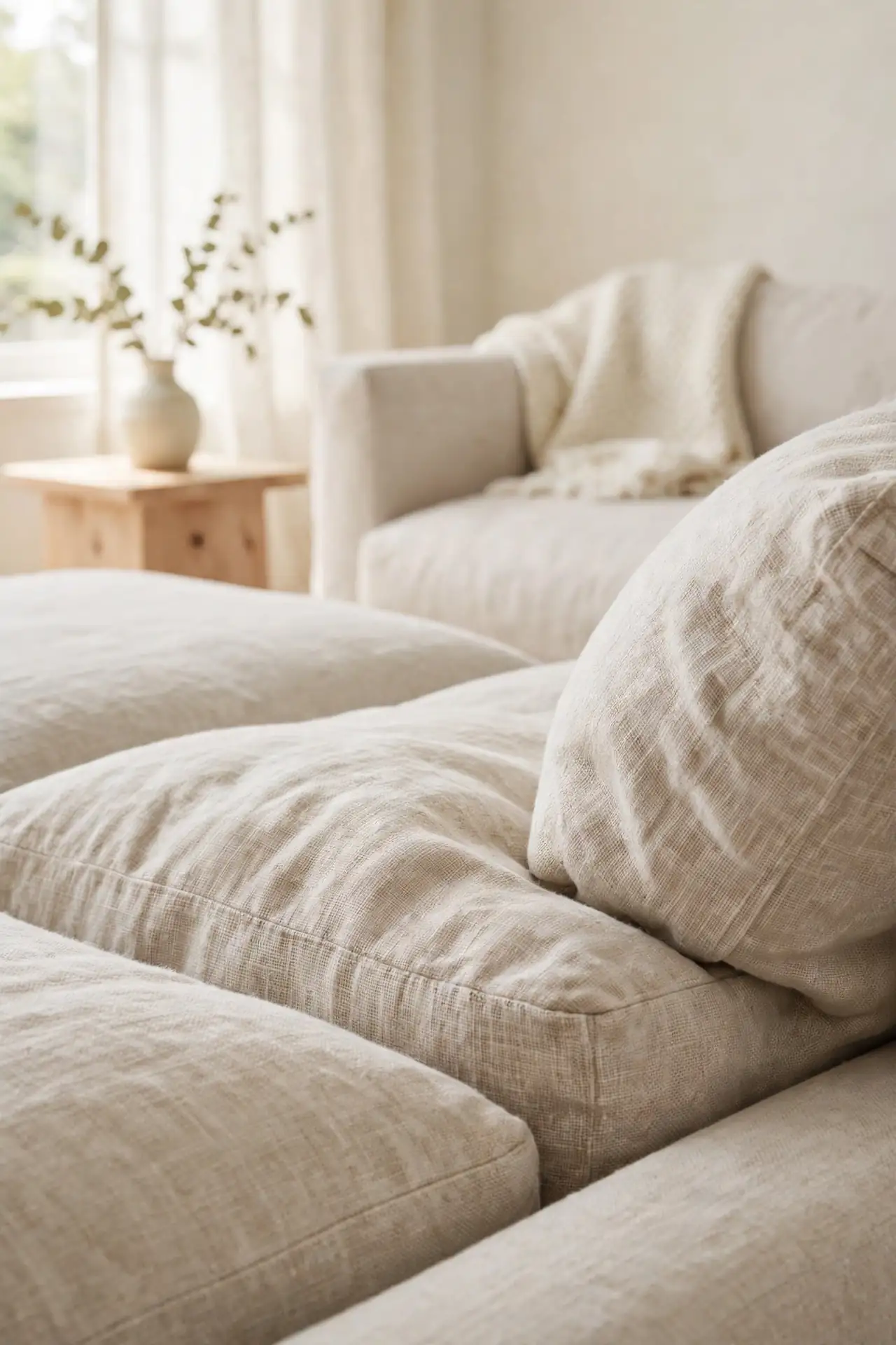 Light Fabric Upholstery