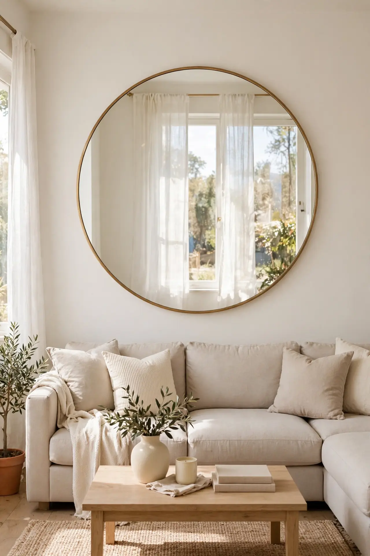 Mirror Behind Sofa