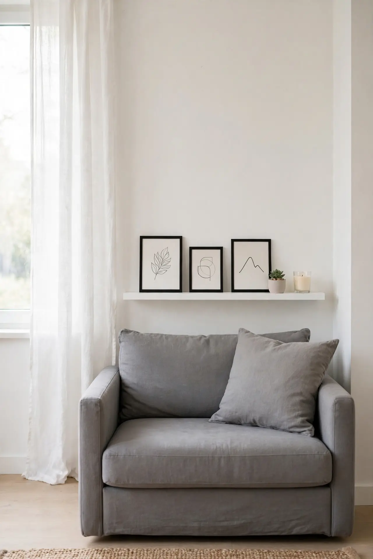 Behind Sofa Shelf