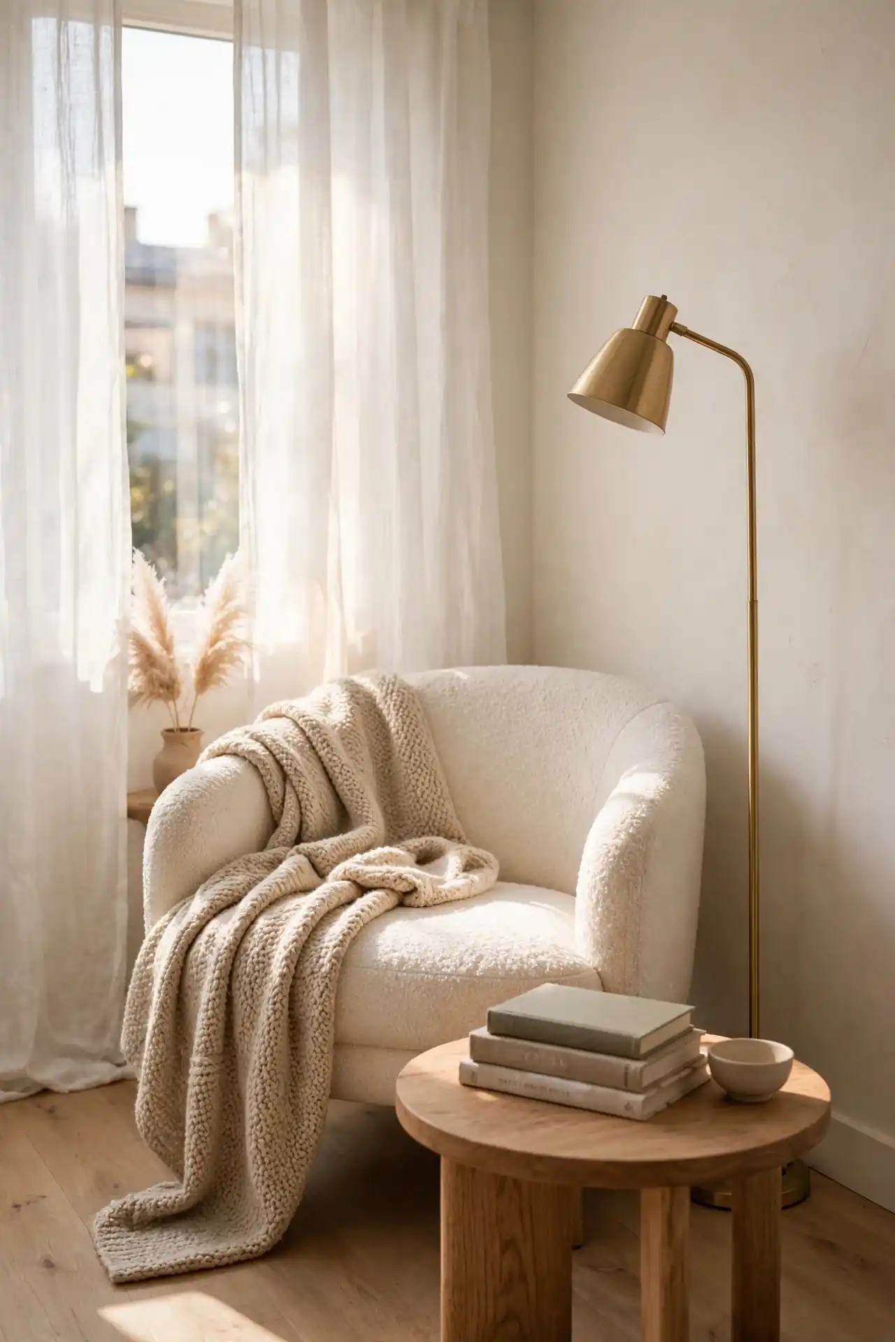 Reading Corner Nook - Small Living Room Layout Ideas for Apartments