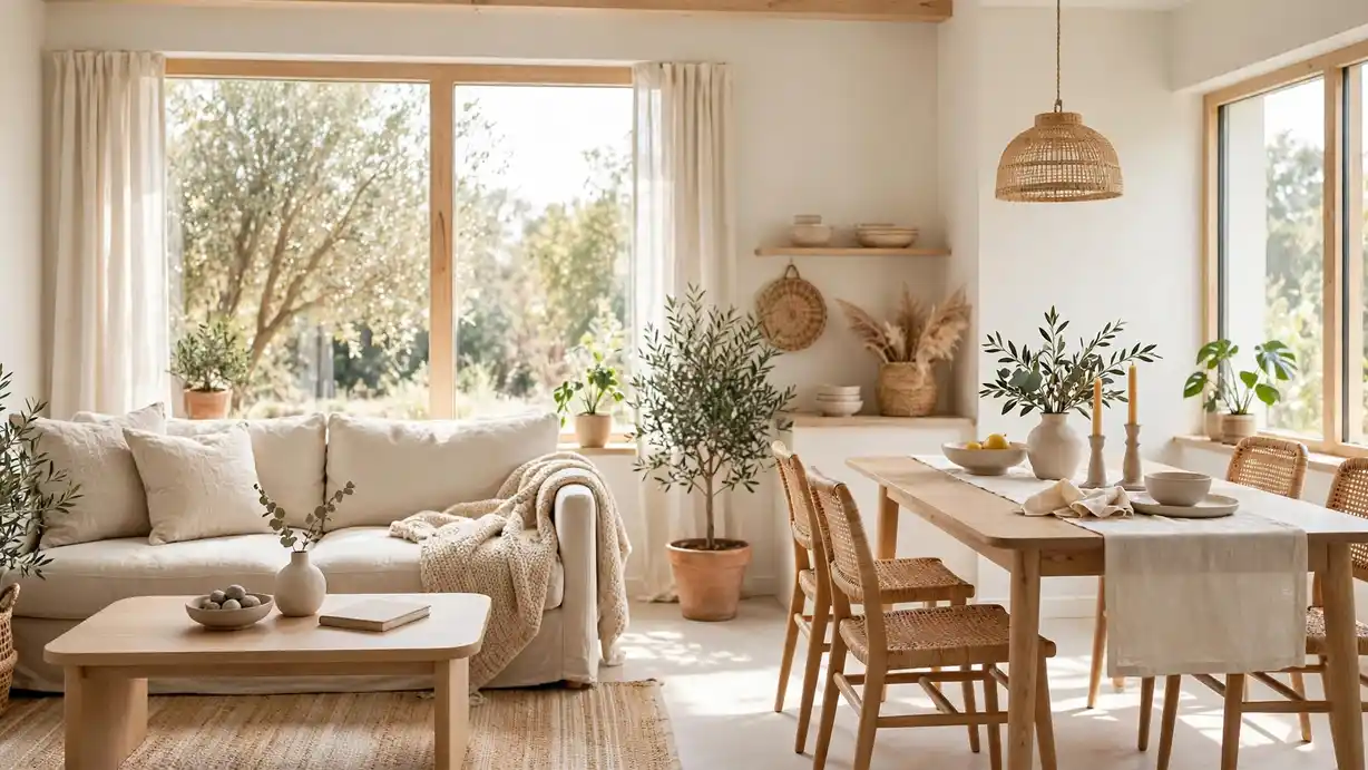 small living room with dining area